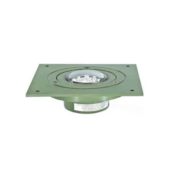 PRL970042CGSRCL Point Lighting Corporation  PRL-97004-2C-G-SR-CL  Green 230vAC Helideck Semi-flush Light CAP437